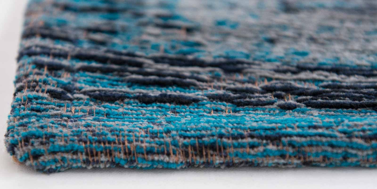 tapijt Louis De Poortere CS 8255 Fading World Medaillon Grey Turquoise side