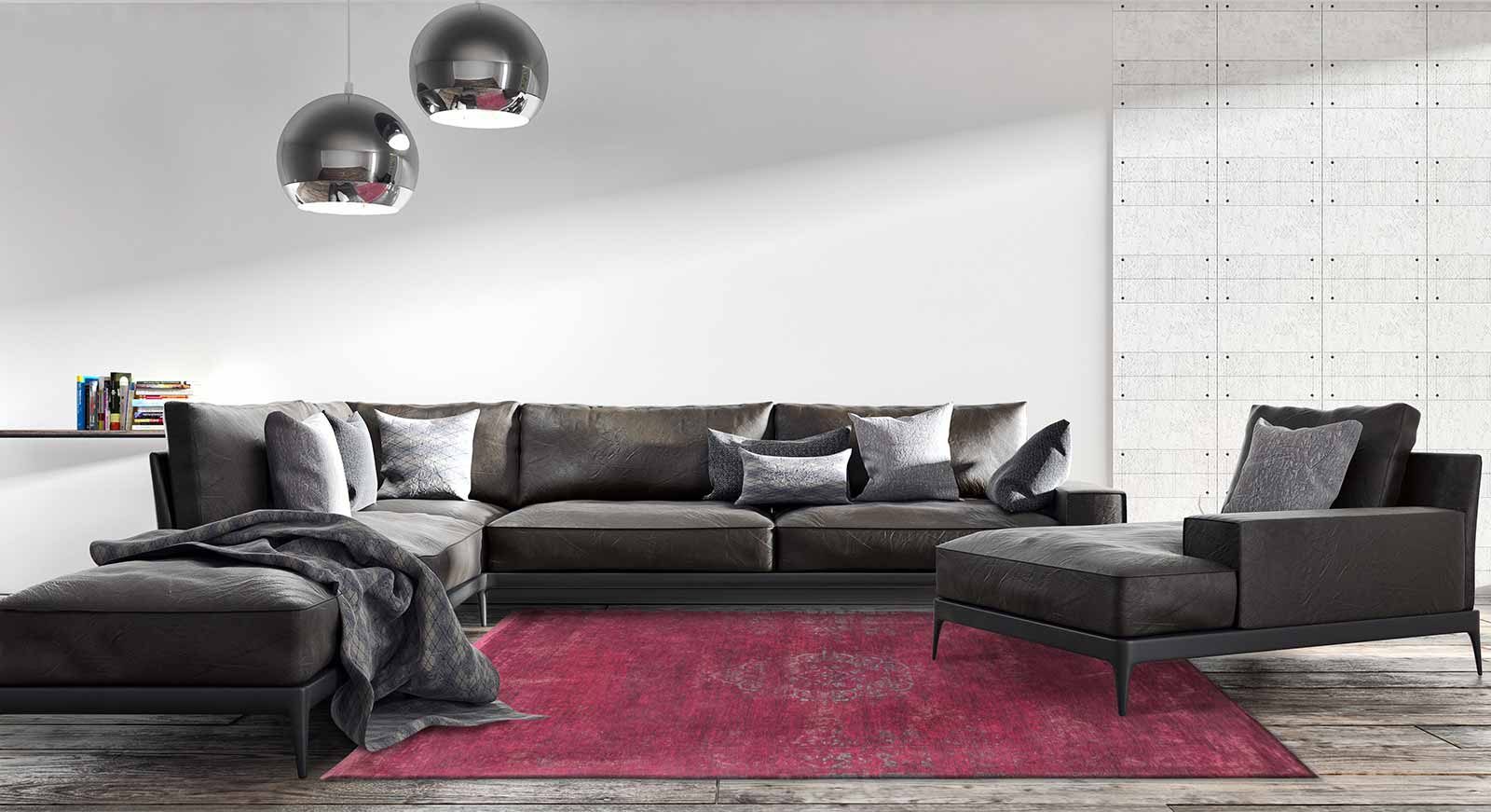 tapijt Louis De Poortere CS 8260 Fading World Medaillon Scarlet interior