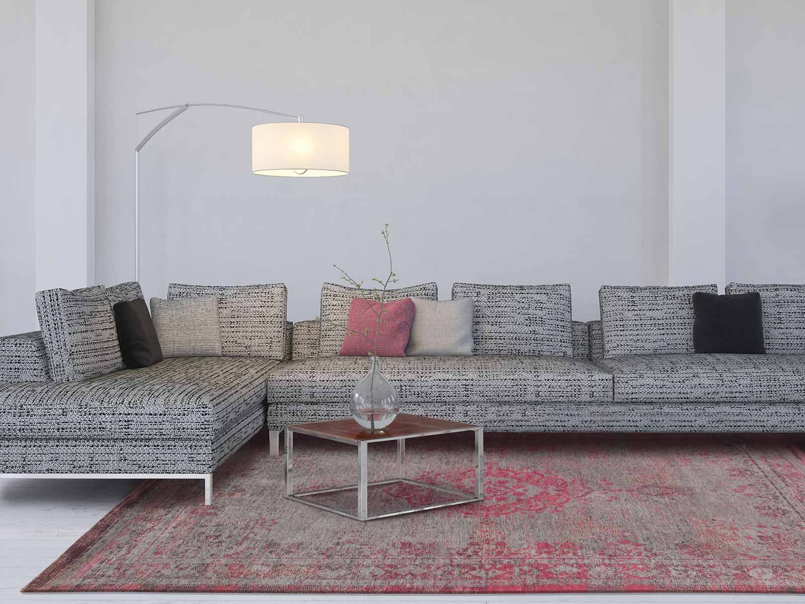 tapijt Louis De Poortere CS 8261 Fading World Medaillon Pink Flash interior