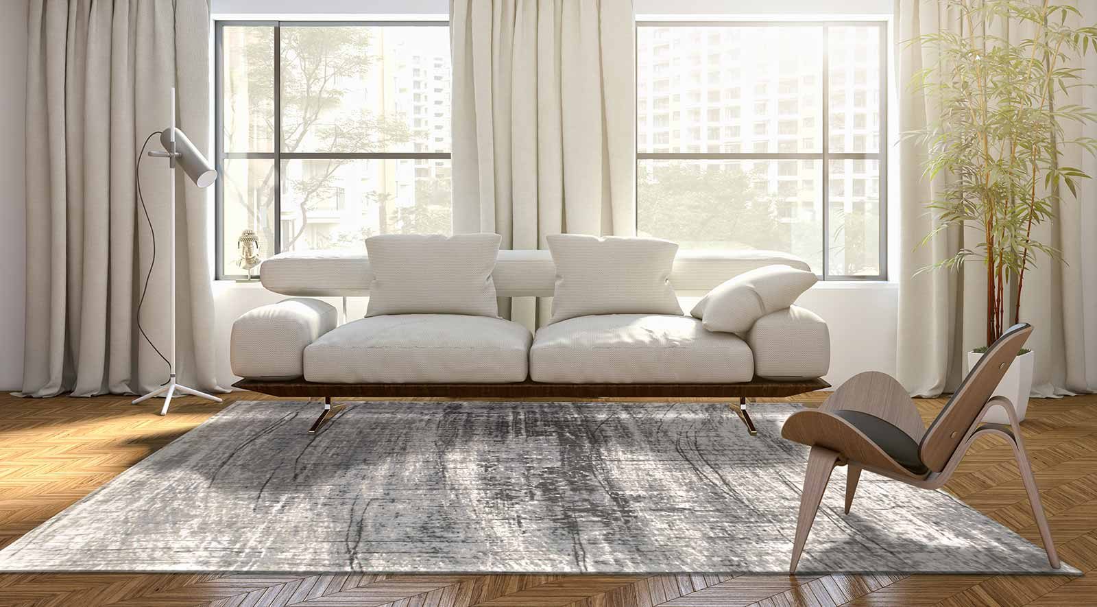 tapijt Louis De Poortere CS 8420 Mad Men Griff Jersey Stone interior