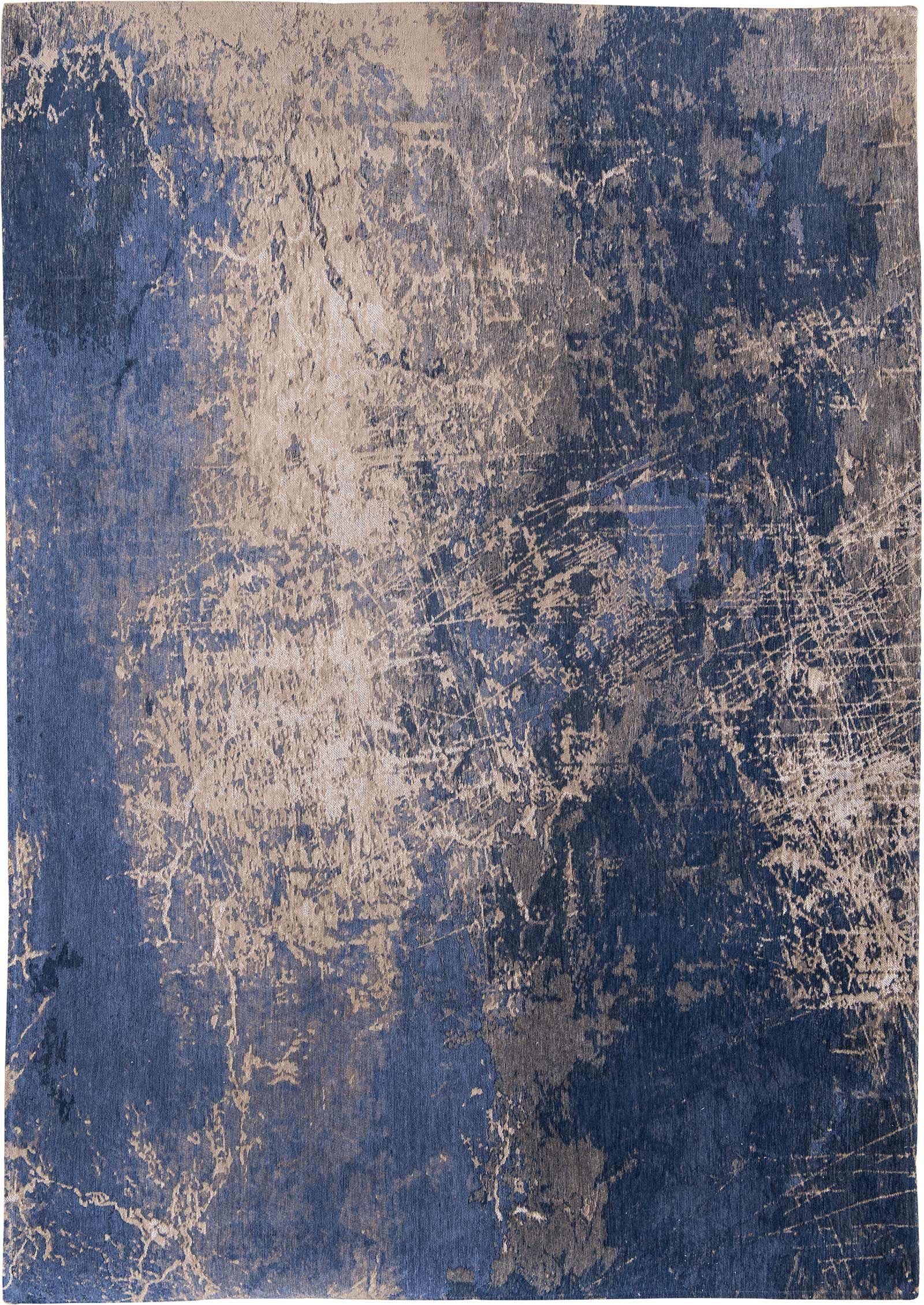 tapijt Louis De Poortere CS 8629 Mad Men Cracks Abyss Blue