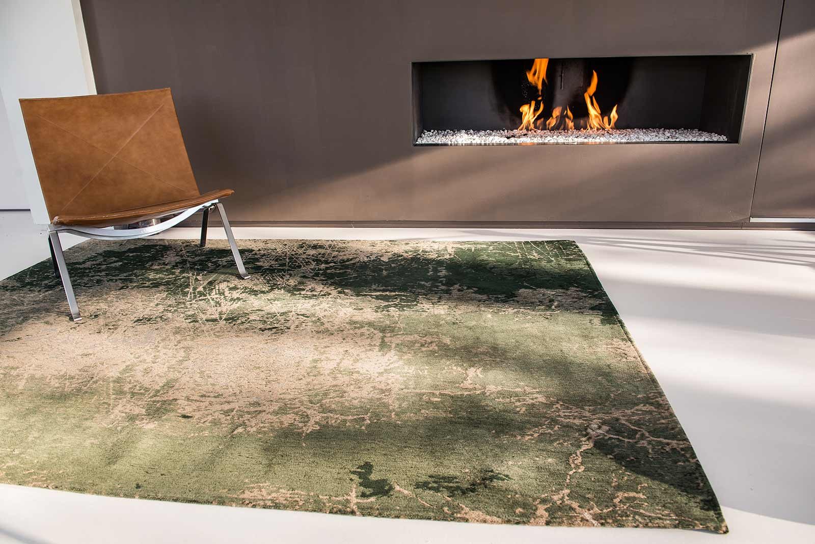 tapijt Louis De Poortere CS 8723 Mad Men Cracks Dark Pine interior