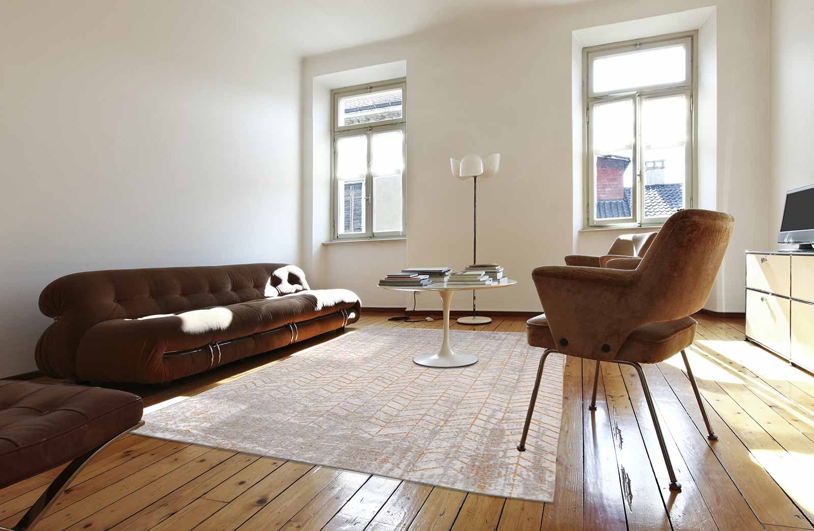 tapijt Louis De Poortere CS 8928 Mad Men Jacobs Ladder Central Yellow interior