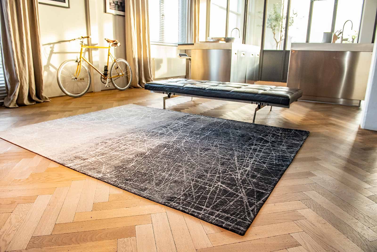 tapijt Louis De Poortere LX 8881 Mad Men Fahrenheit Wind Chill Grey interior