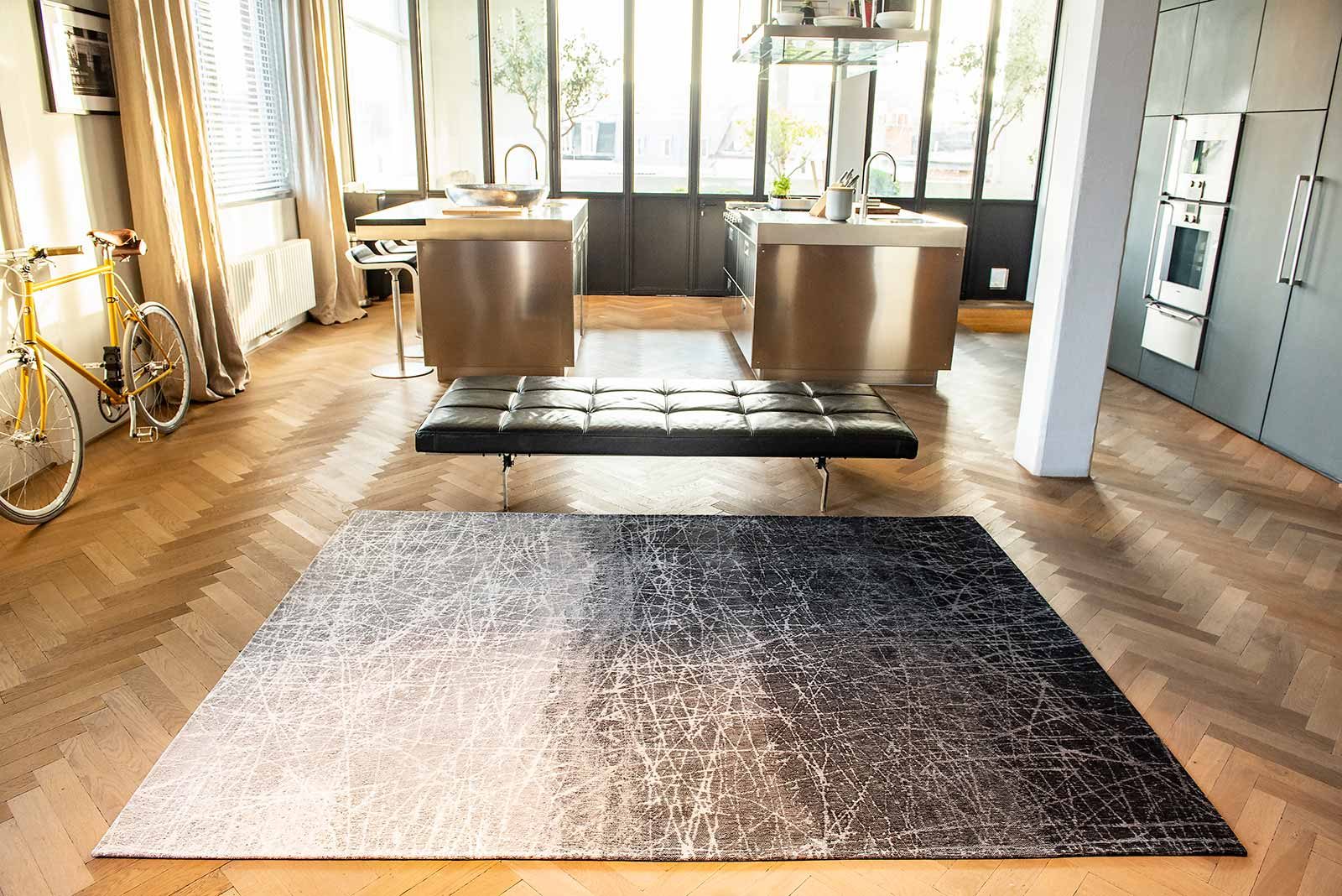 tapijt Louis De Poortere LX 8881 Mad Men Fahrenheit Wind Chill Grey interior 3