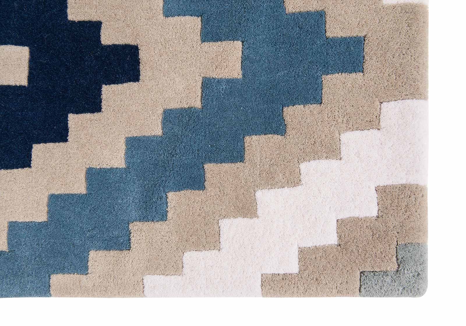 Louis De Poortere tapijt Romo LX 2000 Scala Indigo corner