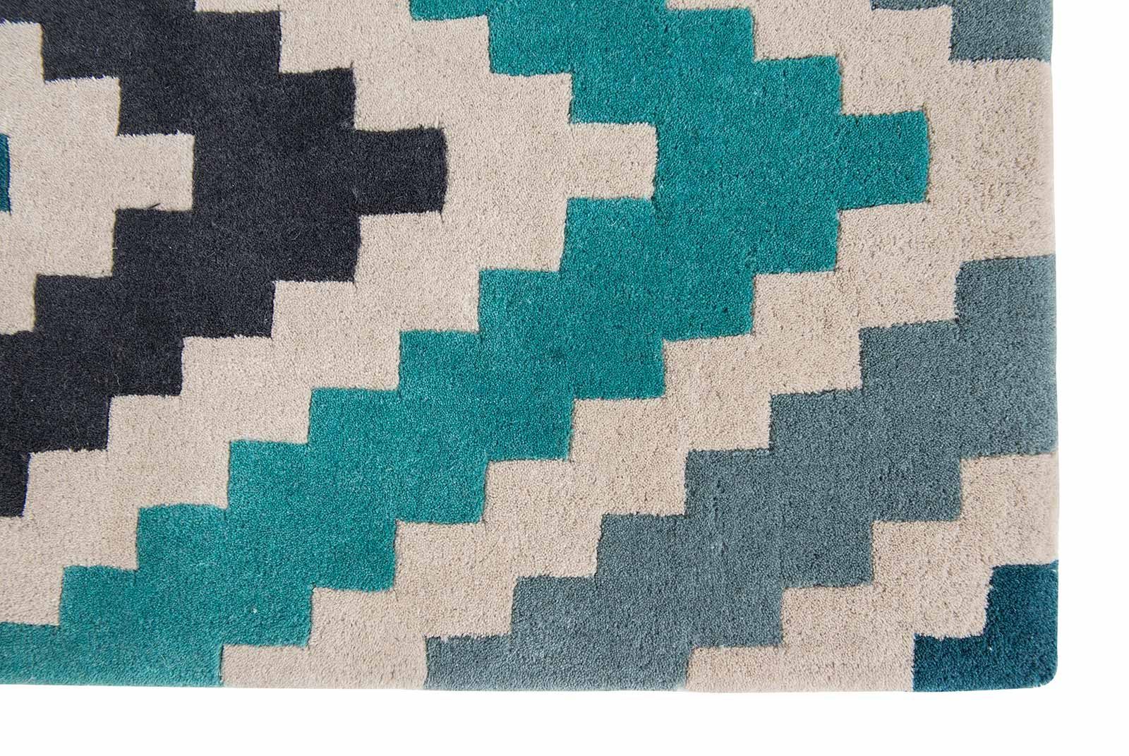 Louis De Poortere tapijt Romo LX 2003 Scala Teal corner