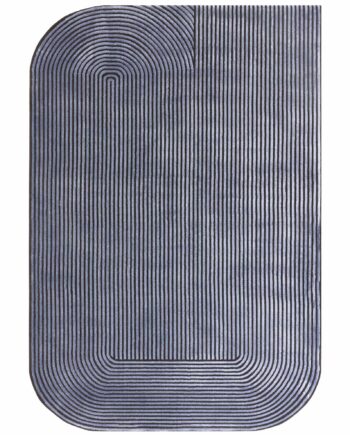 Asiatic tapijt Kuza Shape Black Navy